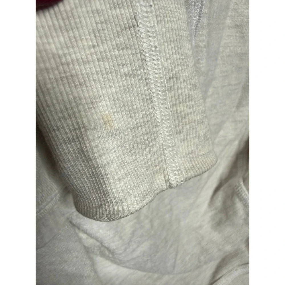 Lululemon To‎ & Flow Wrap Heathered Mod White 2 Draped Open Oversized Stretch